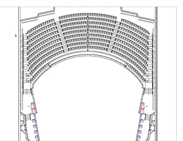 Balcony Level Seating Map